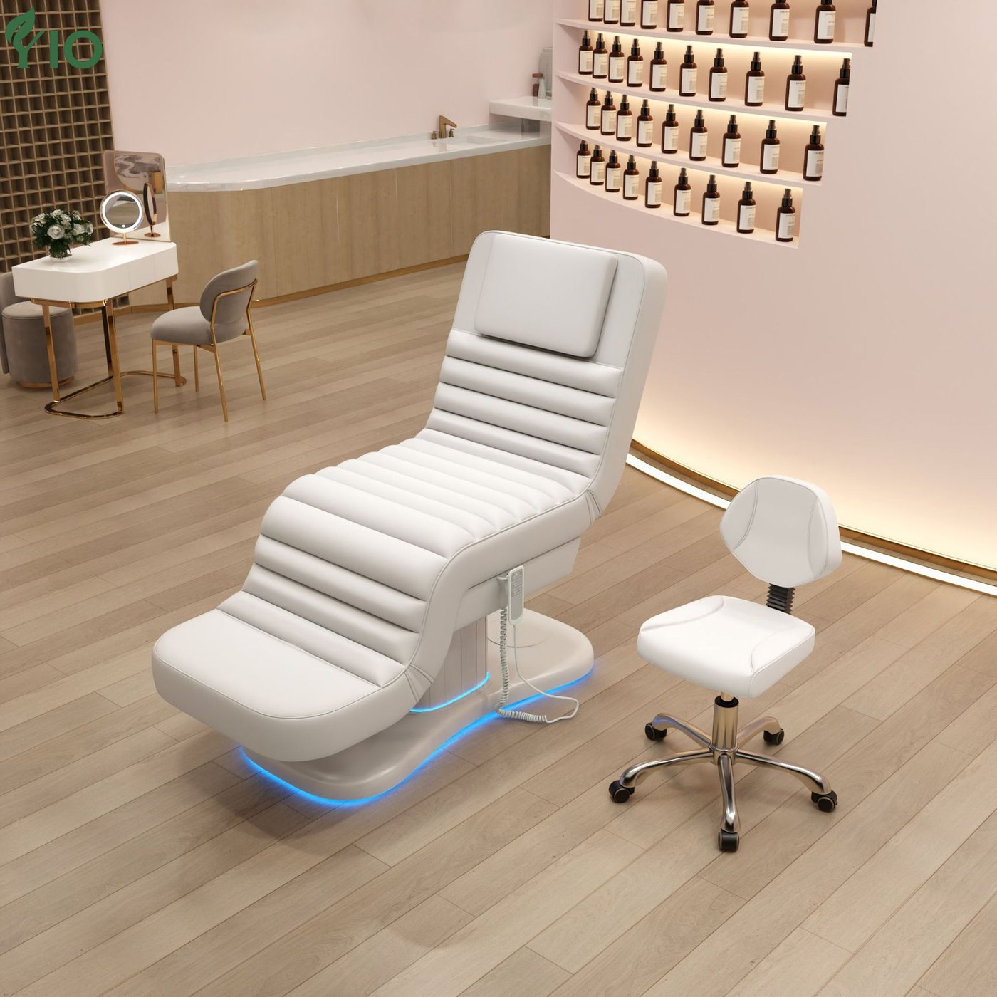 Luxury Beauty Bed with Matching Stool